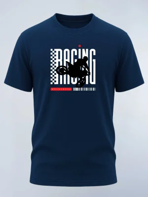 RACING Cotton Bio-washed T-shirt