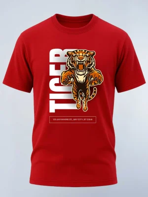 TIGER Cotton Bio-washed T-shirt