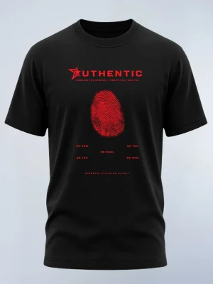 UTHENTIC Cotton Bio-washed T-shirt