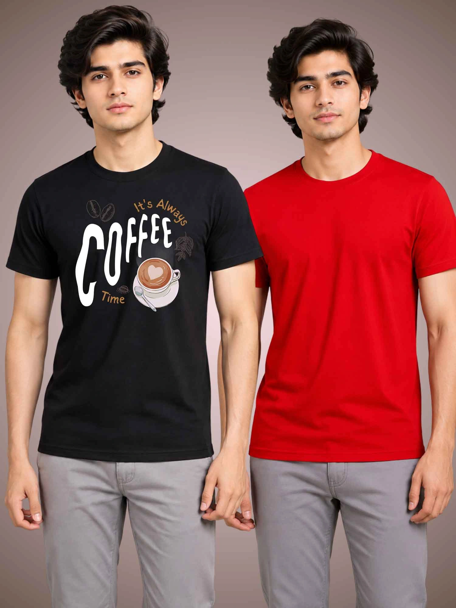 COFFEE_TIME Koopeyy 100% Cotton T-shirt